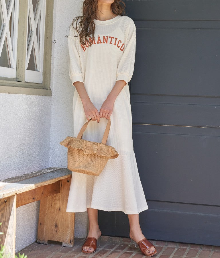 ROMANTICO ロゴ マーメイド ワンピース  527-6635