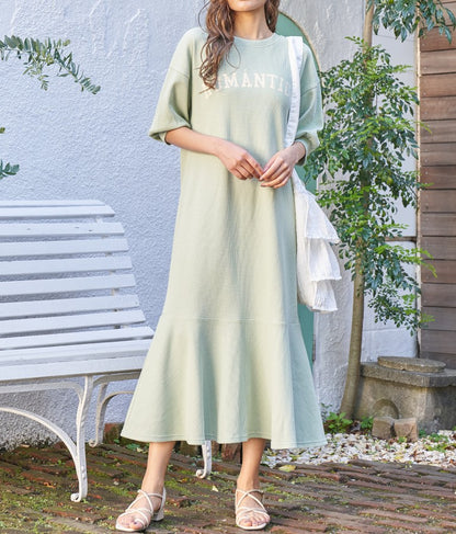 ROMANTICO ロゴ マーメイド ワンピース  527-6635