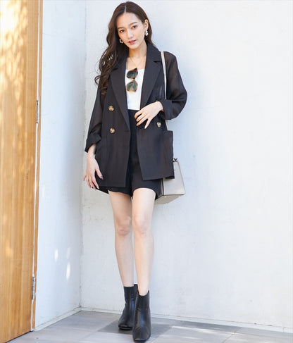 シアー テーラード ジャケット 525-6517