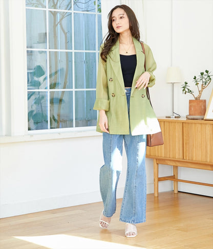 シアー テーラード ジャケット 525-6517