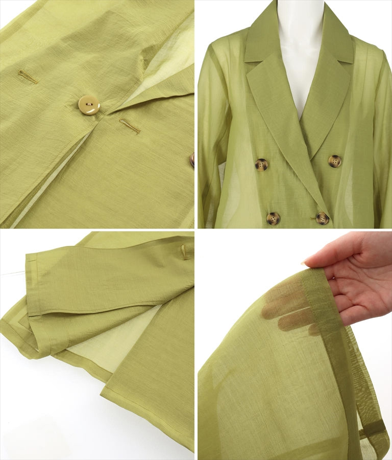 シアー テーラード ジャケット 525-6517