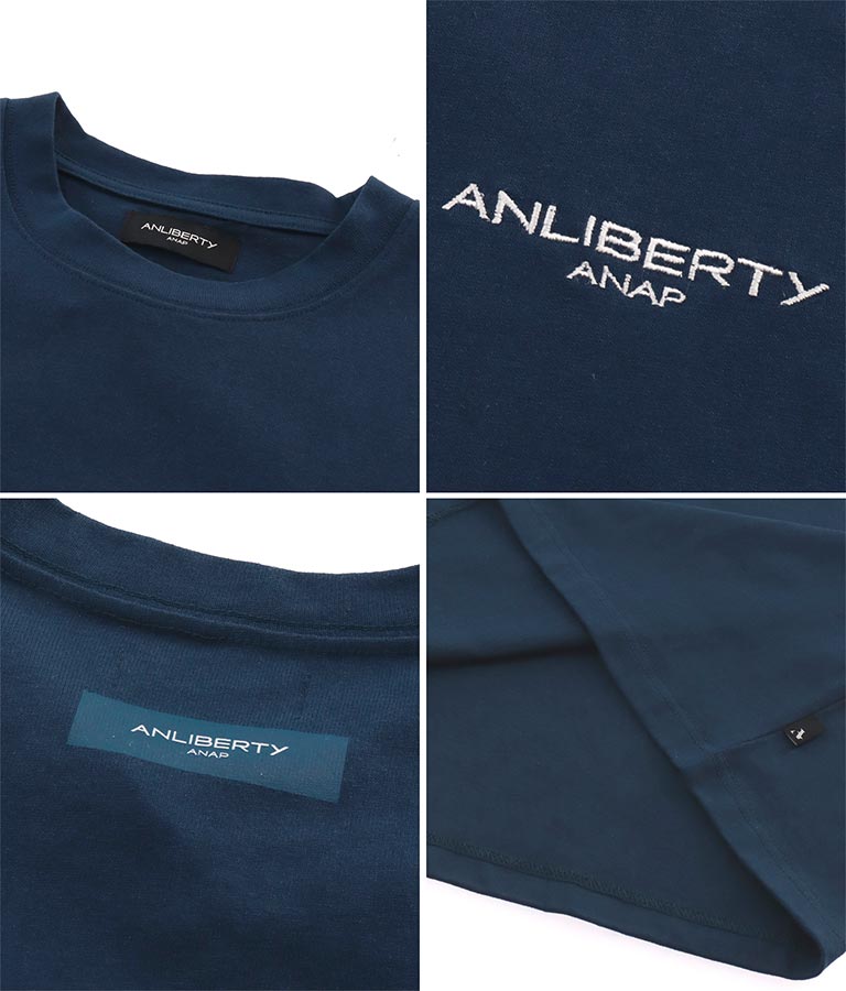 ANLIBERTY ベーシック ロゴ ロングスリーブ Tシャツ 【ユニセックス】 30-3029