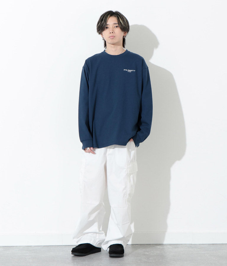 ANLIBERTY ベーシック ロゴ ロングスリーブ Tシャツ 【ユニセックス】 30-3029