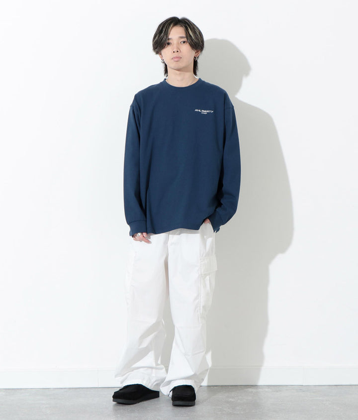 ANLIBERTY ベーシック ロゴ ロングスリーブ Tシャツ 【ユニセックス】 30-3029