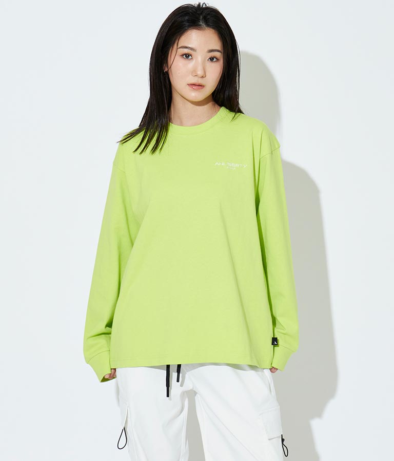 ANLIBERTY ベーシック ロゴ ロングスリーブ Tシャツ 【ユニセックス】 30-3029