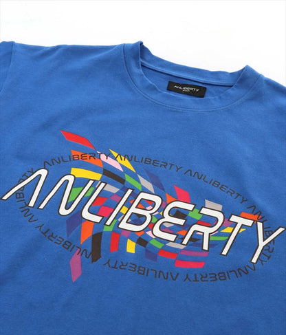 カラー フラッグ プリント ロゴ Tシャツ 【ユニセックス】 30-3027