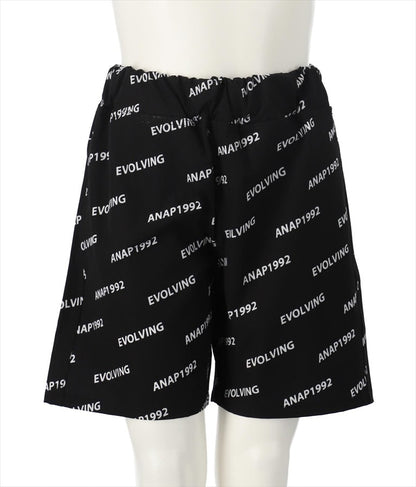ロゴ総柄ハーフパンツ