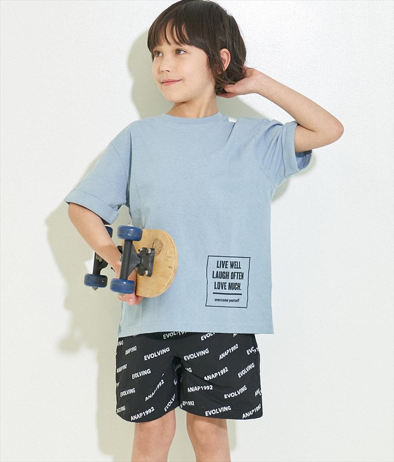 ロゴ総柄ハーフパンツ 422-3038