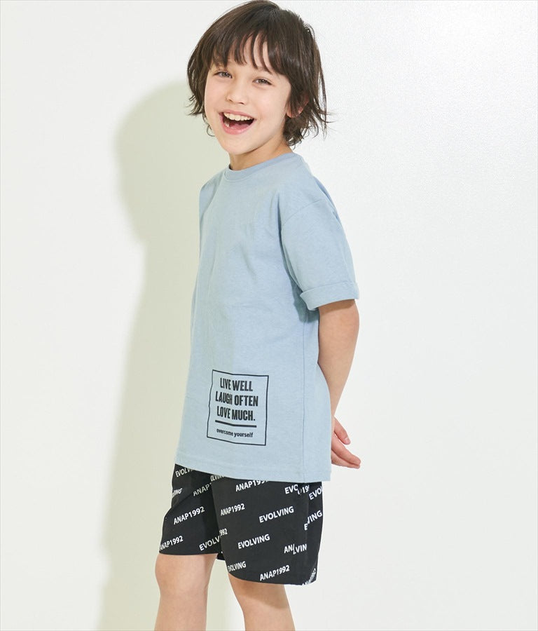ロゴ総柄ハーフパンツ 422-3038