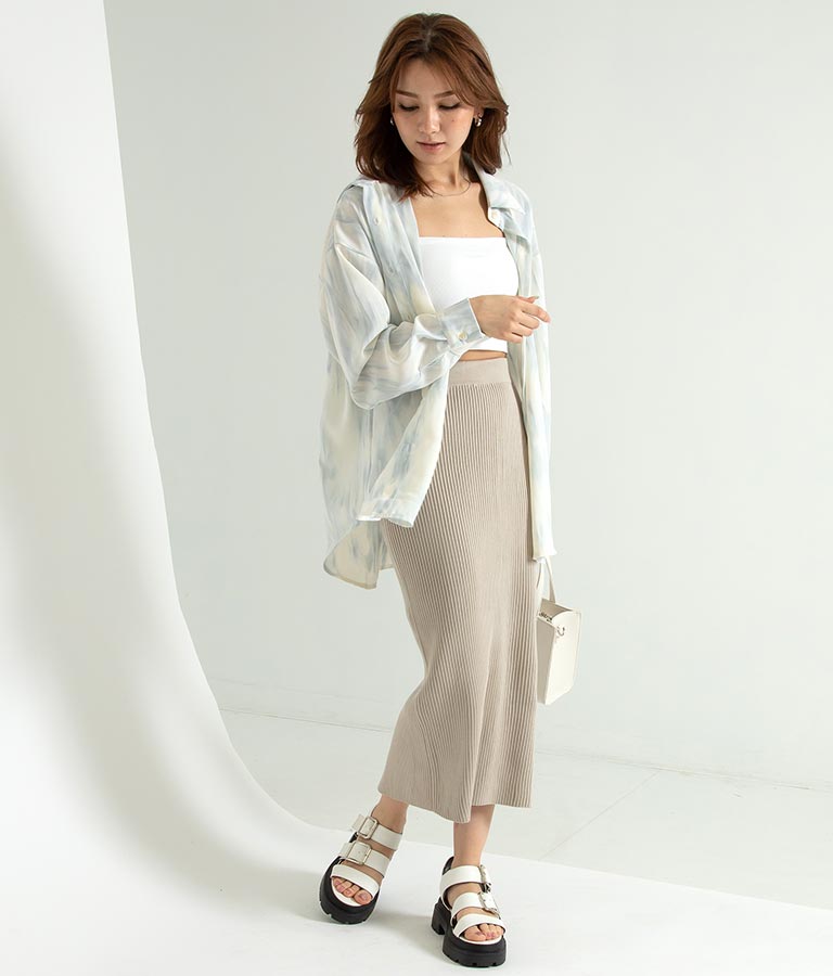 タイダイ柄シャツ