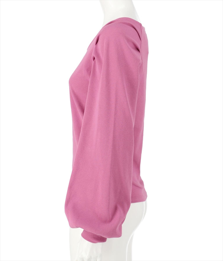 ラグラン ボリュームスリーブ リブ トップス カットソー 523-6589