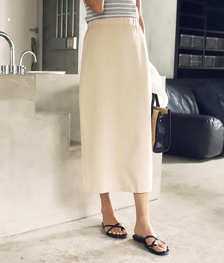 バックスリットロングスカート 151-5248