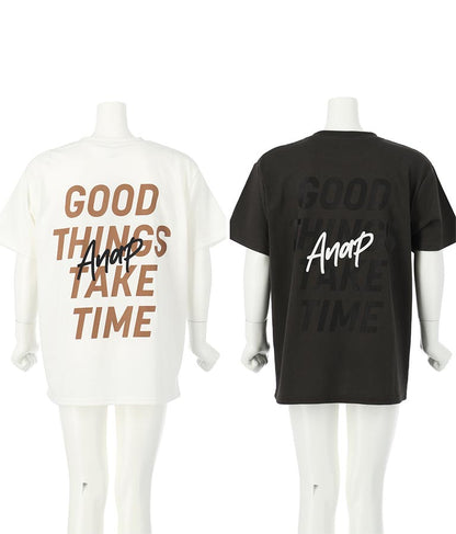 バック プリント ビッグ Tシャツ 423-2834