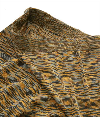 段染め柄 バックスリット フレア パンツ 852-5419