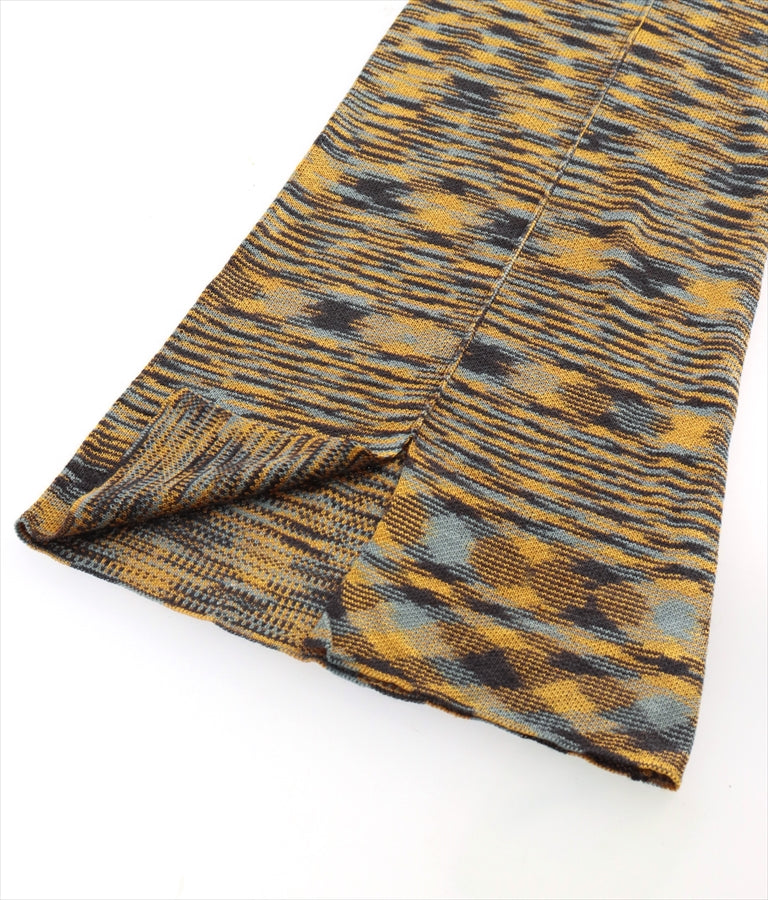 段染め柄 バックスリット フレア パンツ 852-5419