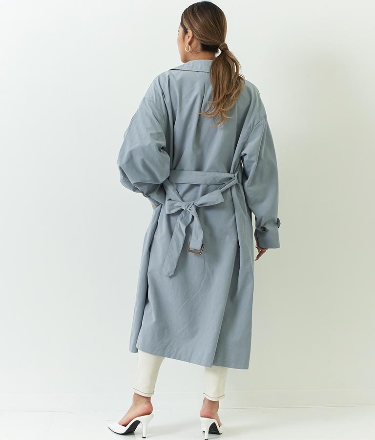 ボリューム スリーブタック トレンチ コート 795-8312