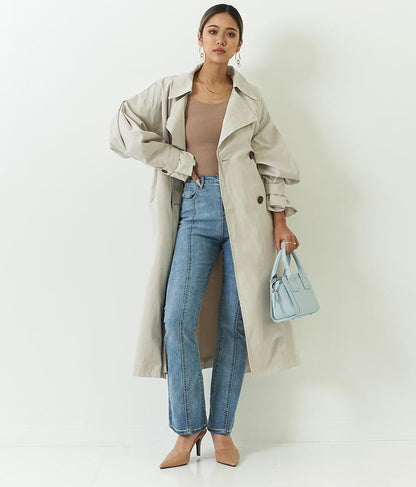 ボリューム スリーブタック トレンチ コート 795-8312