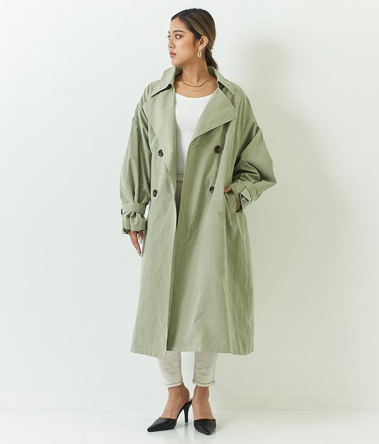 ボリューム スリーブタック トレンチ コート 795-8312