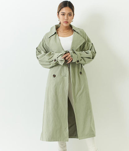 ボリューム スリーブタック トレンチ コート 795-8312