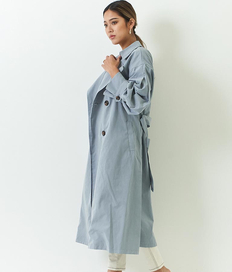 ボリューム スリーブタック トレンチ コート 795-8312