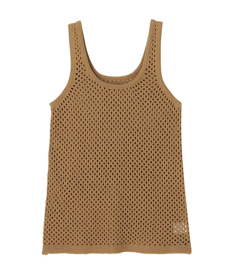 メッシュ編みタンクトップ 493-2695