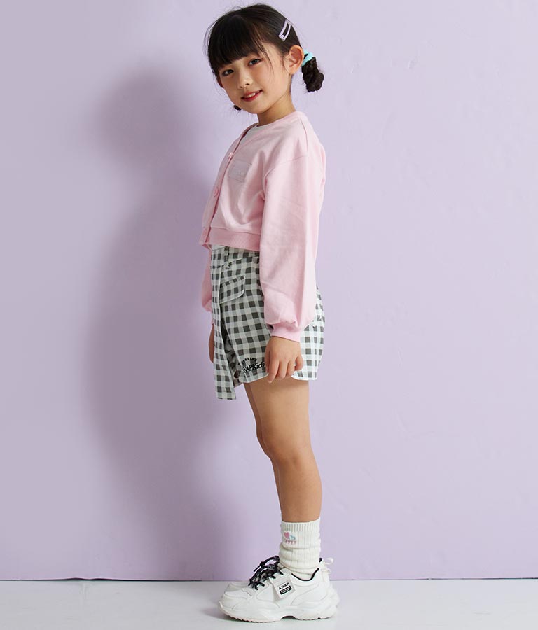 ショート 裏毛 カーディガン × ロンT セット【ジュニアお揃い】 428-2959