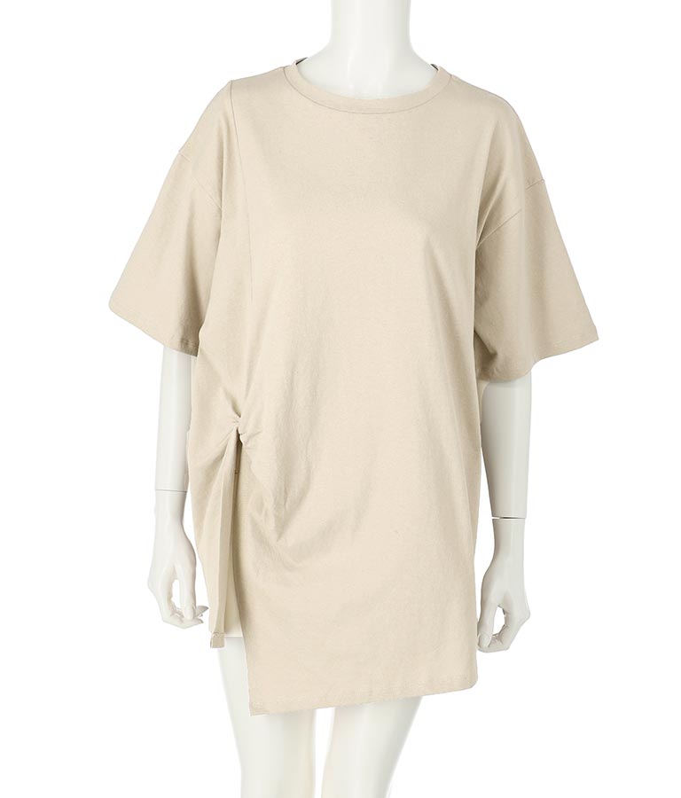 フロントツイストスリットTシャツ 153-5376