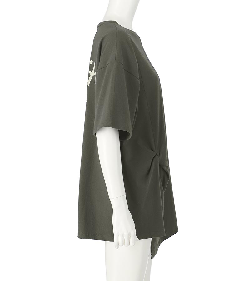 フロントツイストスリットTシャツ 153-5376