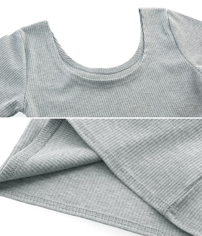 バックオープン カット リブ トップス 793-8438