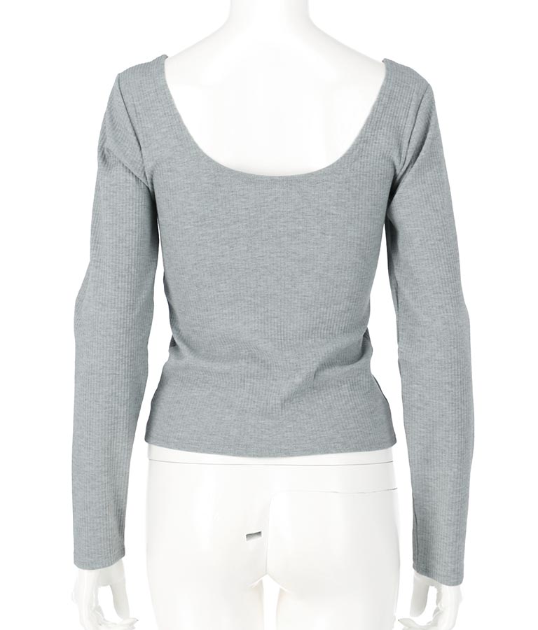 バックオープン カット リブ トップス 793-8438