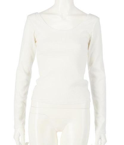 バックオープン カット リブ トップス 793-8438