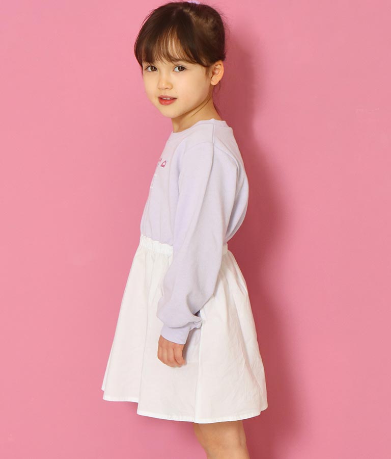 ランドリー刺繍ミニ裏毛ワンピース 427-2723