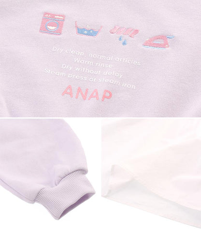 ランドリー刺繍ミニ裏毛ワンピース 427-2723