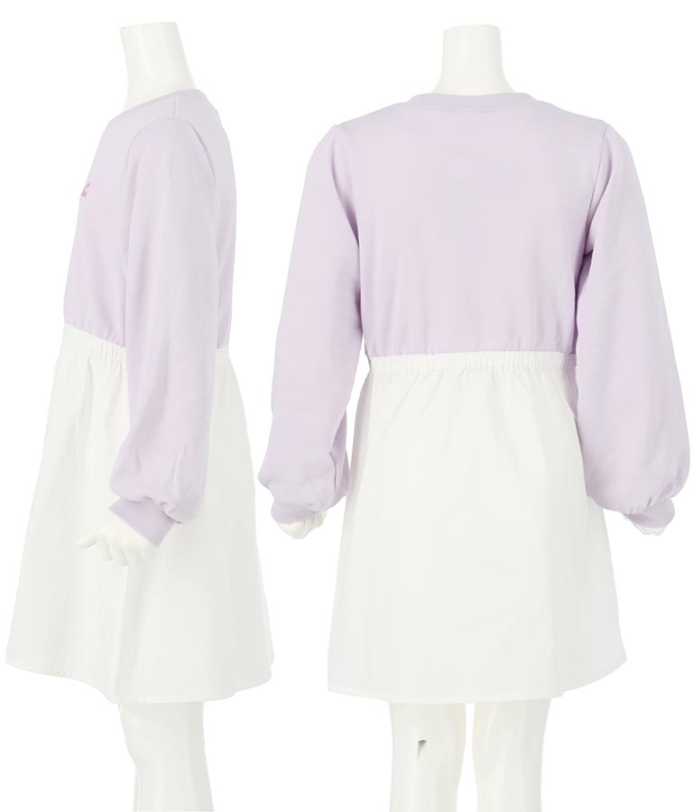 ランドリー刺繍ミニ裏毛ワンピース 427-2723