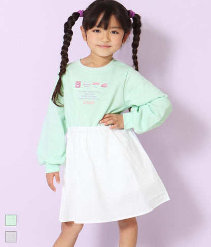 ランドリー刺繍ミニ裏毛ワンピース 427-2723