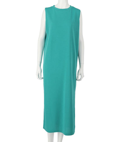 ミニ裏毛 ノースリーブ ロング ワンピース 797-8890