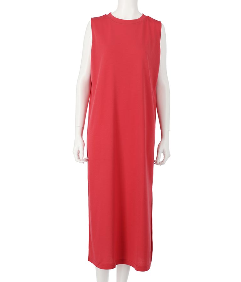 ミニ裏毛 ノースリーブ ロング ワンピース 797-8890