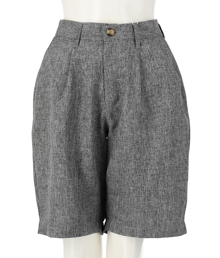 麻タッチショートパンツ 522-6286