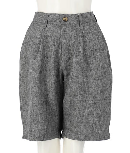 麻タッチショートパンツ 522-6286