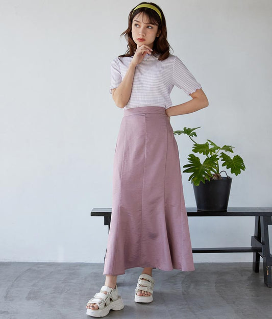 シャンブレーマーメイドスカート 521-6276