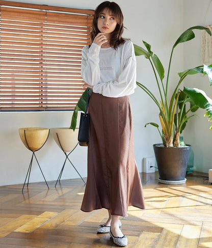 シャンブレーマーメイドスカート 521-6276