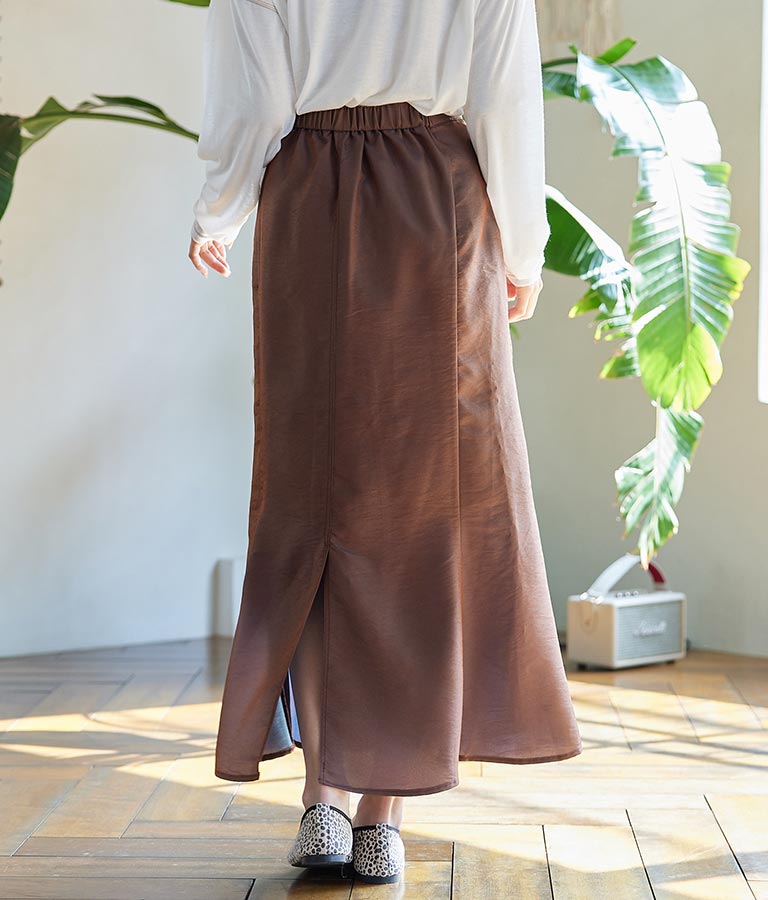 シャンブレーマーメイドスカート 521-6276