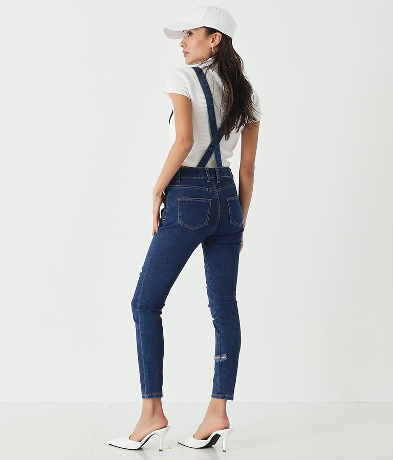 サイドカット スキニー サロペット 797-8357