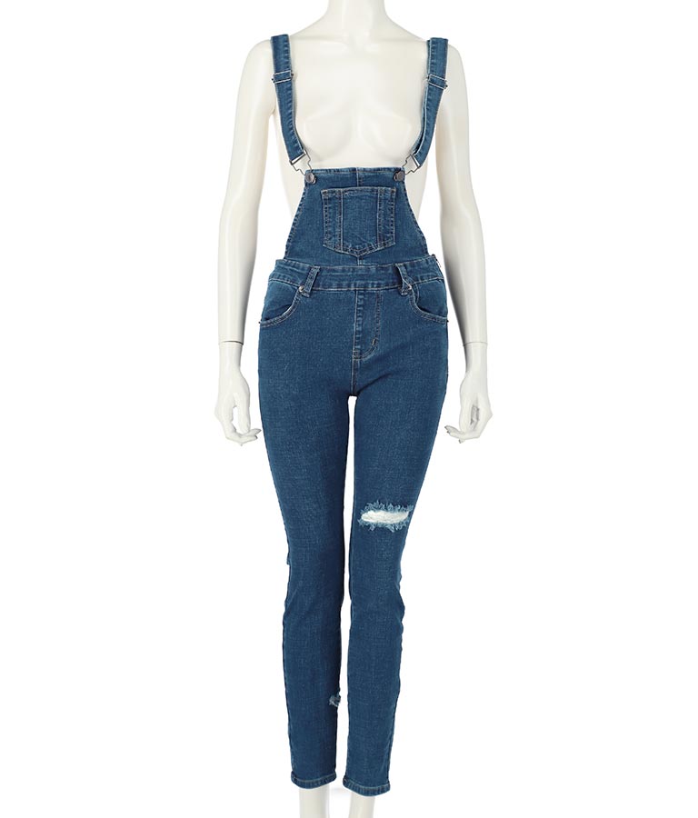 サイドカット スキニー サロペット 797-8357