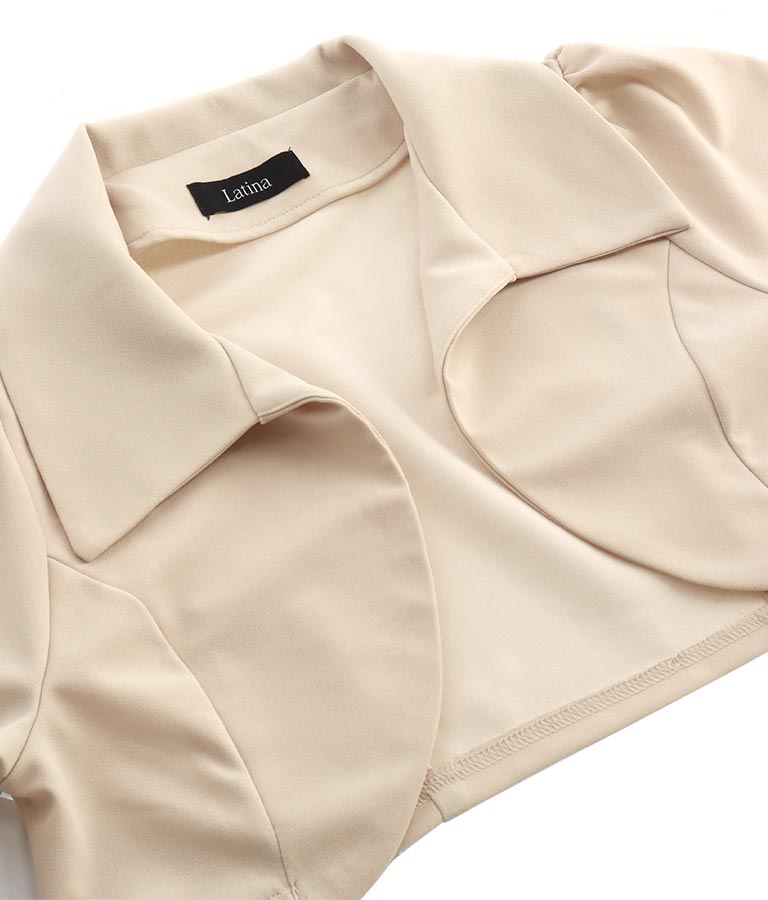 カット ジョーゼット ショート ジャケット  495-2475