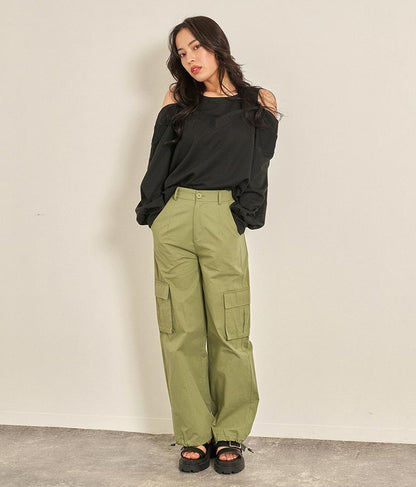 カットソードッキングデザイントップスカットソー 793-8788