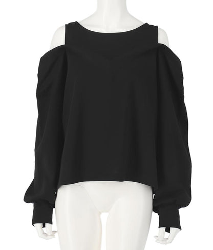 カットソードッキングデザイントップスカットソー 793-8788