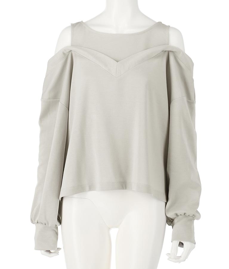 カットソードッキングデザイントップスカットソー 793-8788