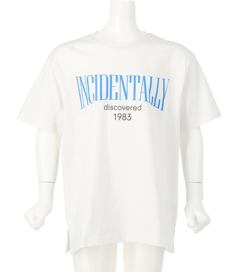 バイカラープリントビッグTシャツ 423-2824