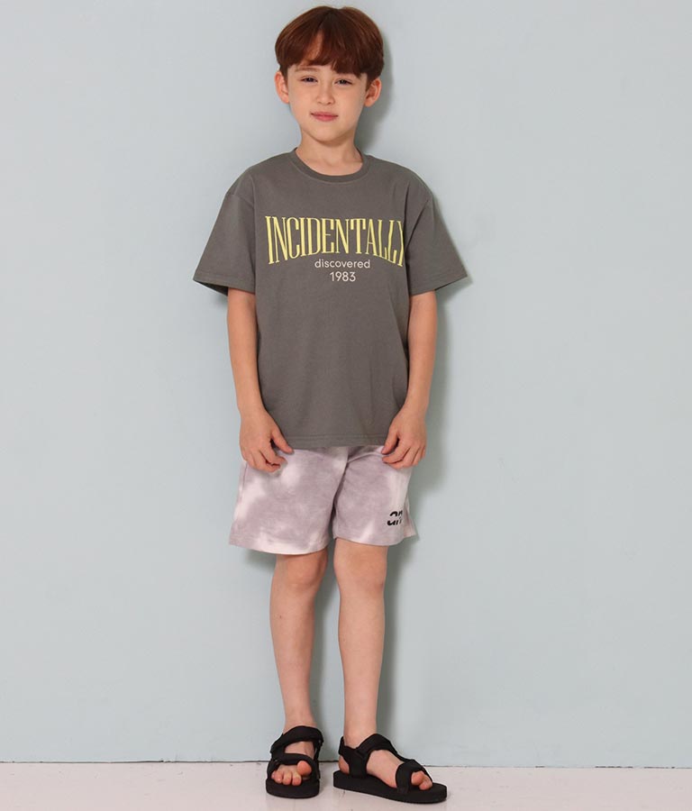 バイカラープリントビッグTシャツ 423-2824